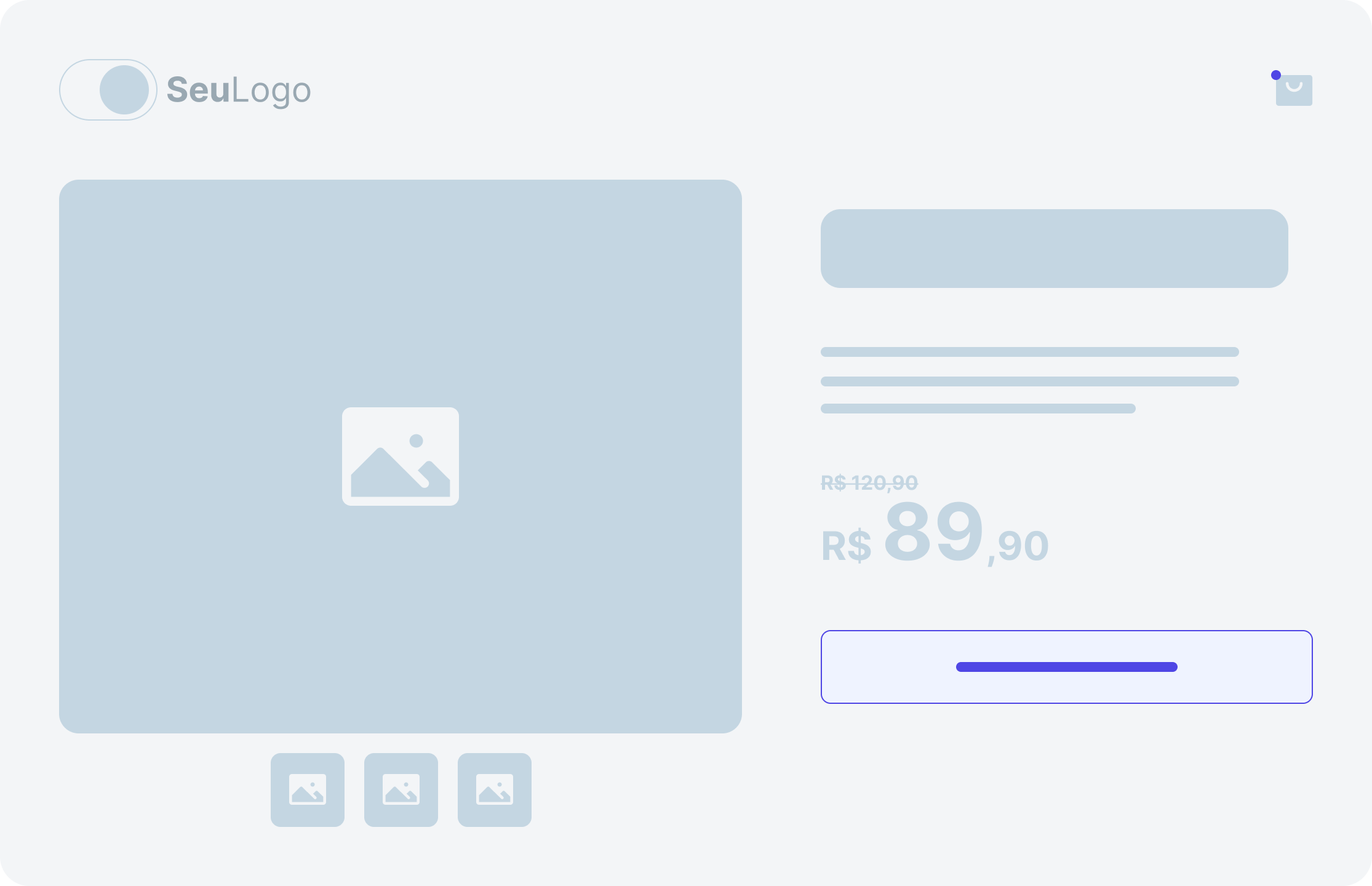 Modelo de Landing Page para Produtos